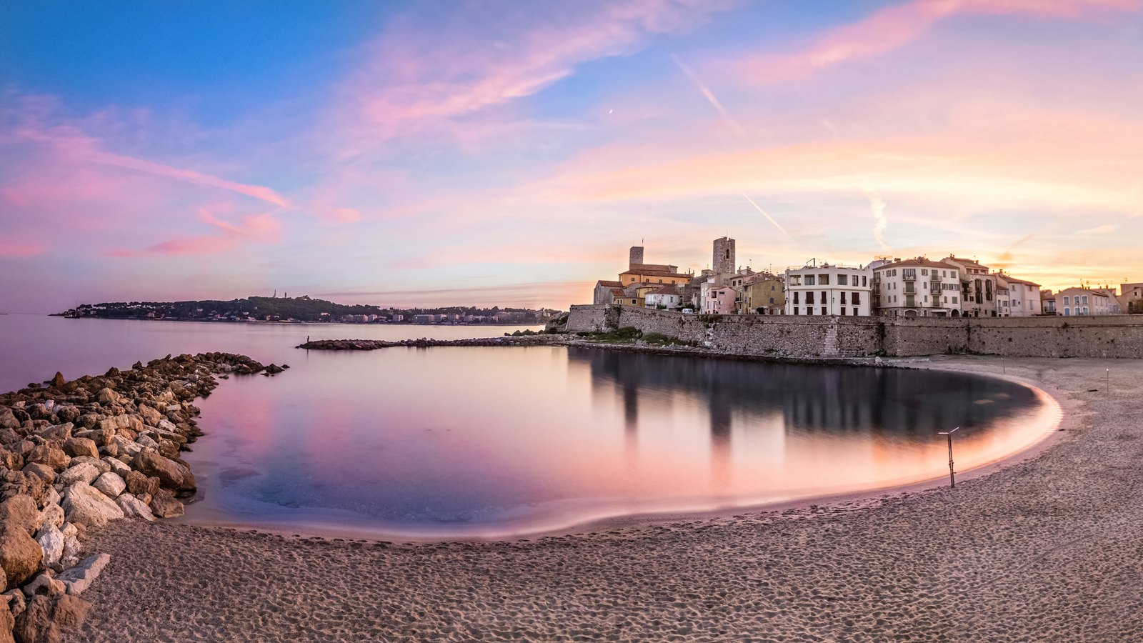 Antibes old town and La Gravette beach