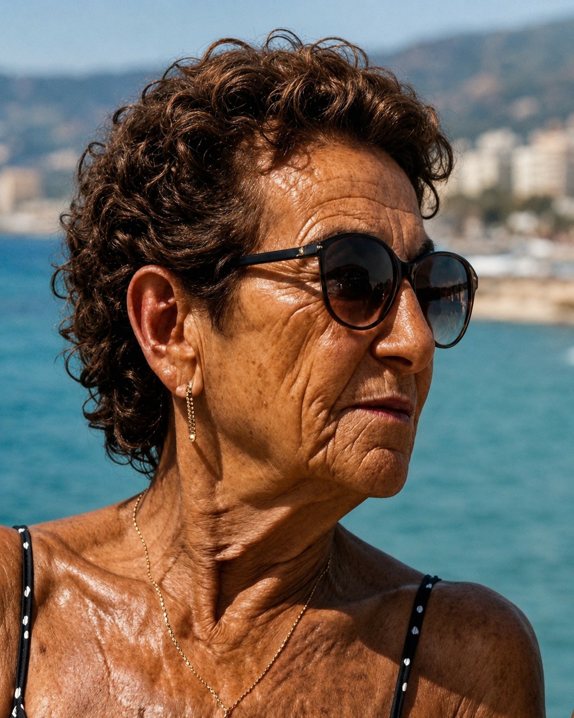 Fictional Mametas matriarch looking over the bay